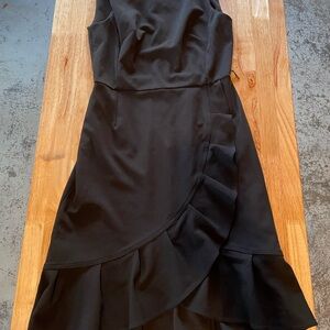 Calvin Klein Black Asymmetrical Dress
